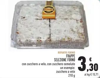 Conad Margherita Reparto Forno Frappe Selezione Forno 210g offerta