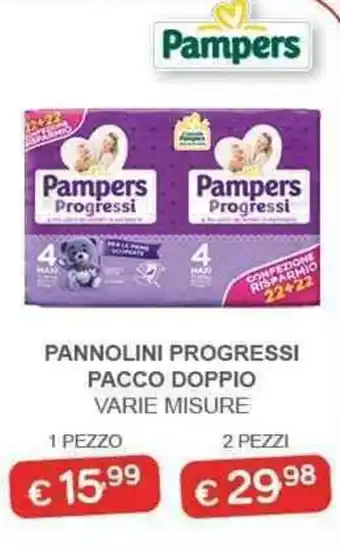 Pampers Pannolini Progressi Pacco Doppio 1 pezzo
