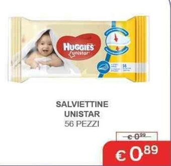 Primi Anni Huggies Salviettine Unistar 56 pezzi offerta