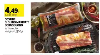 COSTINE DI SUINO MARINATE BORGOBUONO