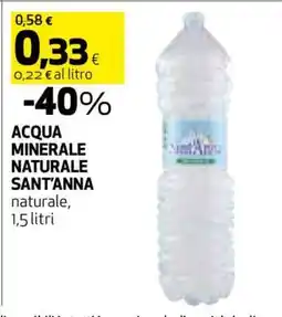 Coop Acqua Minerale Naturale Sant'Anna offerta