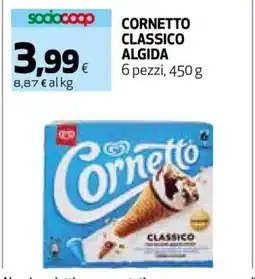 Coop CORNETTO CLASSICO ALGIDA offerta