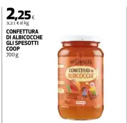 Coop CONFETTURA DI ALBICOCCHE GLI SPESOTTI COOP offerta