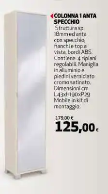 Coop COLONNA 1 ANTA SPECCHIO offerta
