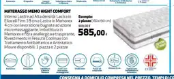 Coop MATERASSO MEMO HIGHT COMFORT offerta