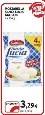 Coop MOZZARELLA SANTA LUCIA GALBANI offerta