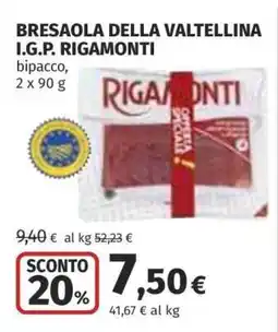 Coop Bresaola della Valtellina I.G.P. Rigamonti offerta