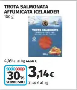 Coop TROTA SALMONATA AFFUMICATA ICELANDER offerta