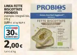 Coop LINEA FETTE BISCOTTATE PROBIOS offerta