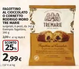 Coop FAGOTTINO AL CIOCCOLATO O CORNETTO RODRIGO MORO TRE MARIE offerta