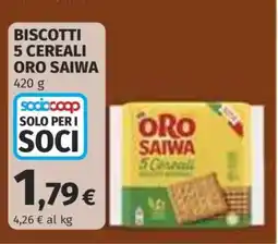 Coop BISCOTTI 5 CEREALI ORO SAIWA offerta