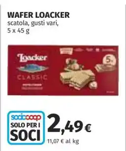 Coop Wafer Loacker offerta
