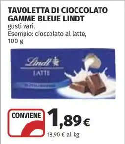 Coop TAVOLETTA DI CIOCCOLATO GAMME BLEUE LINDT offerta