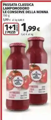 Coop PASSATA CLASSICA LAMPOMODORO LE CONSERVE DELLA NONNA offerta