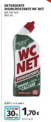 Coop DETERGENTE DISINCROSTANTE WC NET offerta