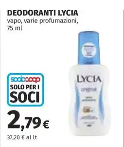 Coop Deodoranti Lycia offerta