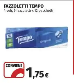 Coop FAZZOLETTI TEMPO offerta