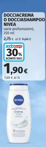 Coop DOCCIACREMA O DOCCIASHAMPOO NIVEA offerta