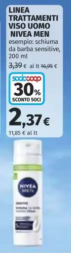 Coop LINEA TRATTAMENTI VISO UOMO NIVEA MEN offerta