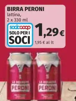 Coop Birra Peroni offerta