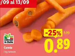 Lidl Carote offerta
