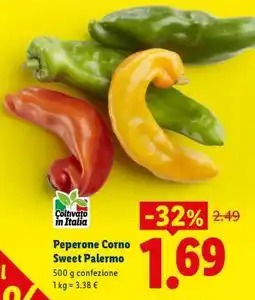 Lidl Peperone Corno Sweet Palermo offerta
