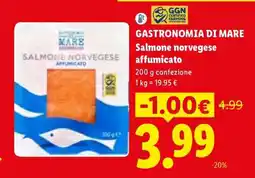 Lidl Gastronomia di Mare Salmone norvegese affumicato offerta