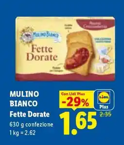 Lidl MULINO BIANCO fette dorate offerta