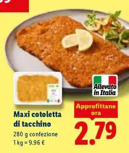 Lidl Maxi cotoletta di tacchino offerta