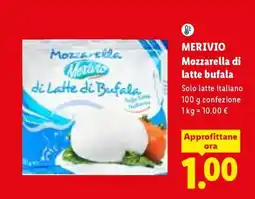 Lidl MERIVIO Mozzarella di latte bufala offerta