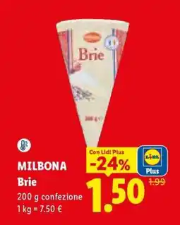 Lidl Milbona Brie offerta
