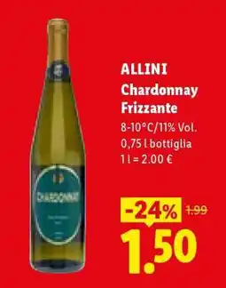 Lidl ALLINI Chardonnay Frizzante offerta