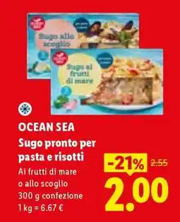 Lidl OCEAN SEA Sugo pronto per pasta e risotti offerta