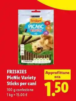 Lidl FRISKIES PicNic Variety Sticks per cani offerta