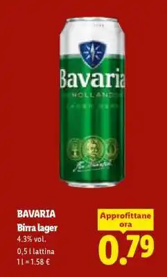 Lidl Bavaria Birra Lager offerta