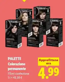 Lidl PALETTE Colorazione Permanente offerta