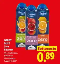 Lidl DERBY BLUE Zero Bevande offerta