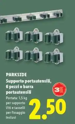 Lidl PARKSIDE Supporto portautensili offerta