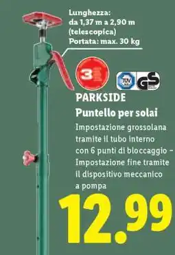 Lidl PARKSIDE Puntello per solai offerta