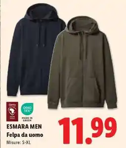 Lidl ESMARA MEN Felpa da uomo offerta