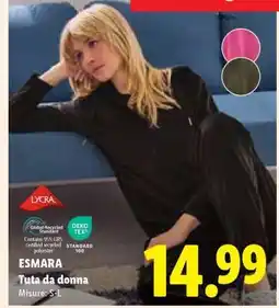 Lidl esmara Tuta da donna offerta