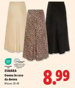 Lidl ESMARA Gonna in raso da donna offerta
