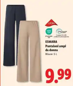 Lidl esmara Pantaloni ampi da donna offerta