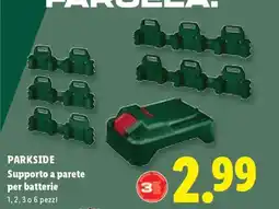 Lidl PARKSIDE Supporto a parete per batterie offerta