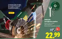 Lidl PARKSIDE Smerigliatrice angolare offerta