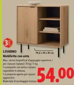 Lidl LIVARNO Mobiletto con anta offerta