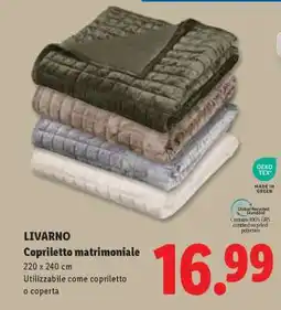 Lidl LIVARNO Copriletto matrimoniale offerta