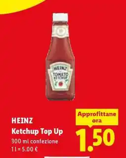 Lidl Heinz Ketchup Top Up offerta