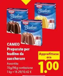 Lidl CAMEO Preparato per budino da zuccherare offerta