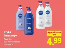 Lidl NIVEA CREMA CORPO offerta